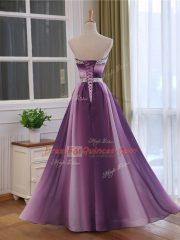 Super Sweetheart Sleeveless Beading and Ruching Multi-color Chiffon and Printed