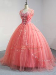 Sleeveless Lace Up Floor Length Beading Quinceanera Gowns