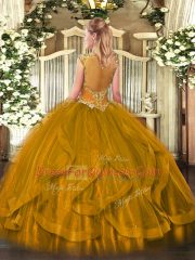 Elegant Sleeveless Beading Zipper Sweet 16 Dresses