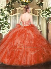 Sleeveless Tulle Lace Up 15 Quinceanera Dress for Military Ball and Sweet 16 and Quinceanera
