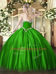 Floor Length Fuchsia Quinceanera Gowns Sweetheart Sleeveless Lace Up