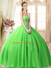 Amazing Floor Length Ball Gowns Sleeveless Quinceanera Dresses Lace Up