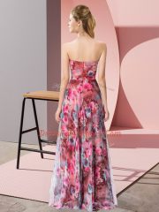 Fitting Multi-color Sweetheart Zipper Pattern Sleeveless