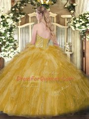 Lavender Sweetheart Lace Up Lace Quinceanera Dress Sleeveless