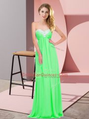 Apple Green Prom Dresses Prom and Party with Ruching Sweetheart Sleeveless Lace Up