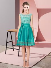 Flirting Mini Length A-line Sleeveless Turquoise Dress for Prom Zipper