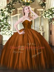 Organza Sleeveless Floor Length Sweet 16 Dresses and Ruching