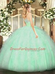 Sweet Yellow Green Sleeveless Tulle Zipper Sweet 16 Dress for Military Ball and Sweet 16 and Quinceanera