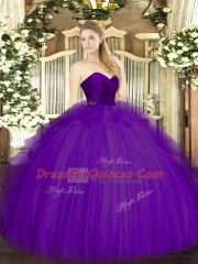 Sleeveless Zipper Floor Length Ruffles Quinceanera Gown