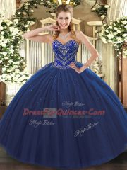 Discount Sleeveless Beading Lace Up Vestidos de Quinceanera