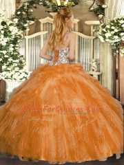 Fashionable Ball Gowns Quince Ball Gowns Fuchsia Straps Tulle Sleeveless Floor Length Lace Up