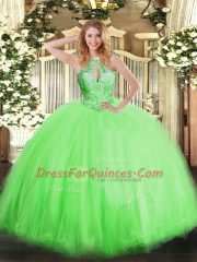 Sleeveless Beading Lace Up Vestidos de Quinceanera