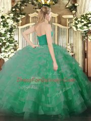 Yellow Zipper Sweet 16 Dress Ruffled Layers Sleeveless Floor Length