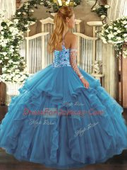 Fuchsia Sleeveless Organza Lace Up Sweet 16 Quinceanera Dress for Sweet 16 and Quinceanera
