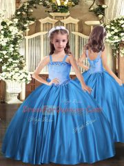 Sweetheart Sleeveless Quinceanera Dresses Floor Length Beading Teal Tulle