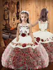 Floor Length Ball Gowns Sleeveless Multi-color Sweet 16 Dresses Lace Up