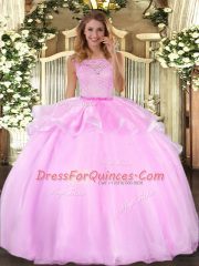 Fine Sleeveless Lace Clasp Handle 15th Birthday Dress