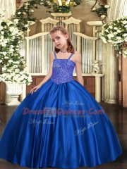Sleeveless Beading Lace Up Pageant Dresses