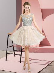 Lace Cap Sleeves Mini Length and Beading
