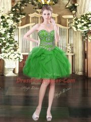 Cheap Sleeveless Lace Up Floor Length Beading and Ruffles Quinceanera Gowns