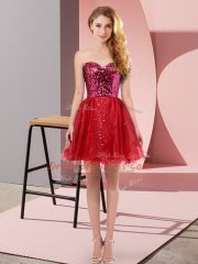 Eye-catching Sleeveless Sequins Zipper Prom Evening Gown