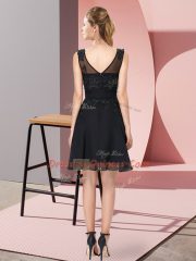 Edgy Sleeveless Appliques Zipper Quinceanera Court Dresses