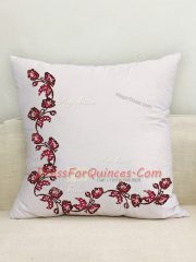 Sleeveless Sweep Train Lace Up Embroidery and Ruffled Layers Sweet 16 Dresses