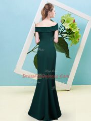 Stylish Sleeveless Floor Length Ruching Zipper Court Dresses for Sweet 16 with Royal Blue
