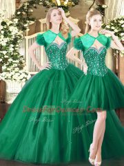 Classical Floor Length Green Sweet 16 Quinceanera Dress Sweetheart Sleeveless Lace Up