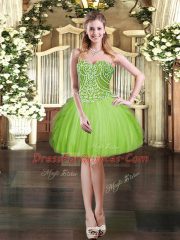 Affordable Organza Lace Up Quinceanera Gowns Sleeveless Floor Length Beading and Ruffles