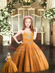 Delicate Floor Length Rust Red Sweet 16 Dresses Sweetheart Sleeveless Lace Up
