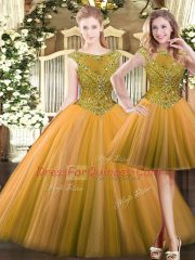 High End Sleeveless Beading Zipper 15 Quinceanera Dress