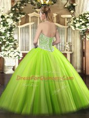 Romantic Sleeveless Beading Lace Up 15 Quinceanera Dress
