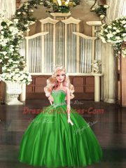 Designer Tulle Sleeveless Floor Length Sweet 16 Dress and Beading