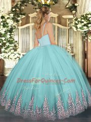 Inexpensive Floor Length Lavender Quinceanera Gowns Straps Sleeveless Zipper
