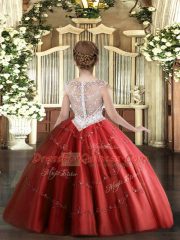 Hot Selling Green Scoop Neckline Beading and Appliques Pageant Dress for Womens Sleeveless Zipper