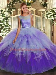 Floor Length Ball Gowns Sleeveless Multi-color Vestidos de Quinceanera Backless