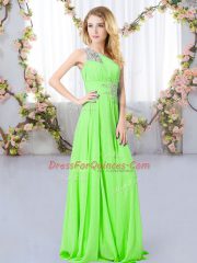 Smart Sleeveless Chiffon Zipper Dama Dress for Wedding Party