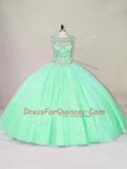 Sumptuous Sleeveless Beading Lace Up Quinceanera Gowns