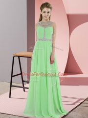 Sleeveless Chiffon Zipper Prom Dress for Prom and Party