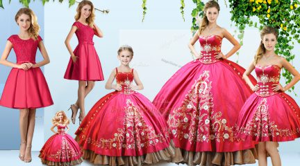 Most Popular Sleeveless Embroidery Lace Up Sweet 16 Dresses