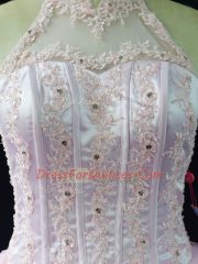 Spectacular Pink Sweet 16 Dress Tulle Sleeveless Beading and Appliques