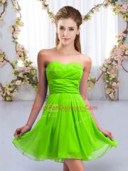 Artistic Sleeveless Ruching Mini Length Court Dresses for Sweet 16