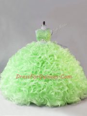 Floor Length Zipper 15 Quinceanera Dress for Sweet 16 and Quinceanera with Beading