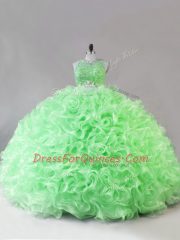 Suitable Sleeveless Beading Zipper Quinceanera Gowns
