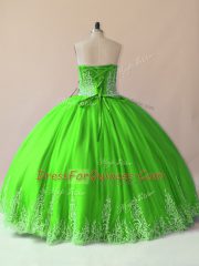 On Sale Floor Length Sweet 16 Quinceanera Dress Sweetheart Sleeveless Lace Up