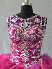 Nice Multi-color Sleeveless Beading and Ruffles Floor Length Quinceanera Dress