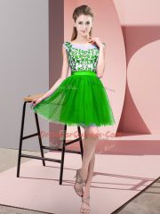 Super Bateau Sleeveless Tulle Court Dresses for Sweet 16 Lace Zipper