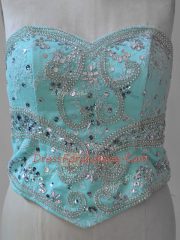 Apple Green Sleeveless Beading Lace Up Quinceanera Gowns