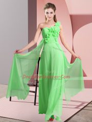 Lace Up Quinceanera Dama Dress Hand Made Flower Sleeveless Floor Length